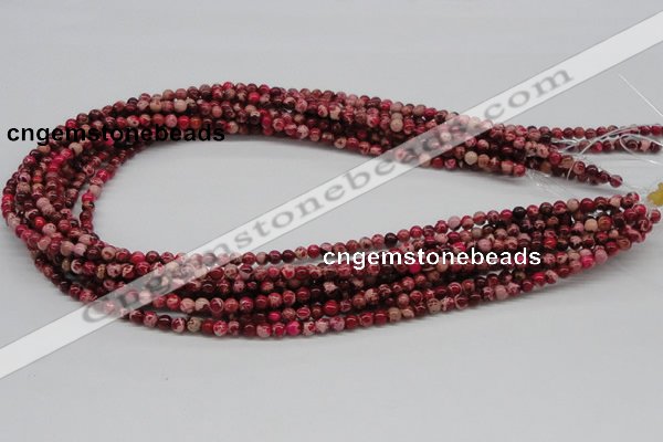 CDI01 16 inches 4mm round dyed imperial jasper beads wholesale