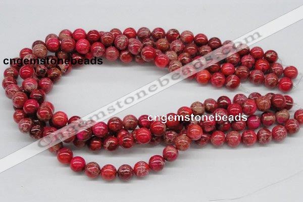 CDI04 16 inches 10mm round dyed imperial jasper beads wholesale