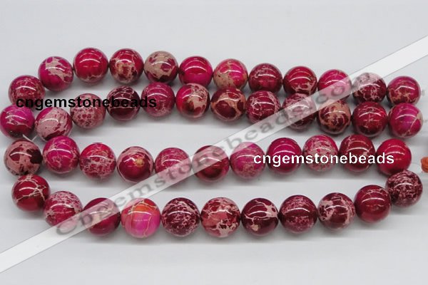 CDI05 16 inches 18mm round dyed imperial jasper beads wholesale