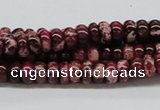 CDI06 16 inches 4*8mm rondelle dyed imperial jasper beads wholesale