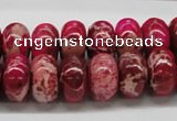 CDI08 16 inches 10*16mm rondelle dyed imperial jasper beads wholesale