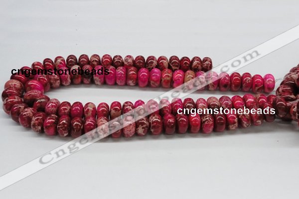 CDI08 16 inches 10*16mm rondelle dyed imperial jasper beads wholesale