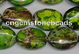 CDI118 15.5 inches 15*20mm oval dyed imperial jasper beads