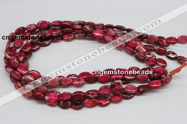 CDI14 16 inches 10*14mm oval dyed imperial jasper beads wholesale