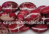 CDI15 16 inches 15*20mm oval dyed imperial jasper beads wholesale