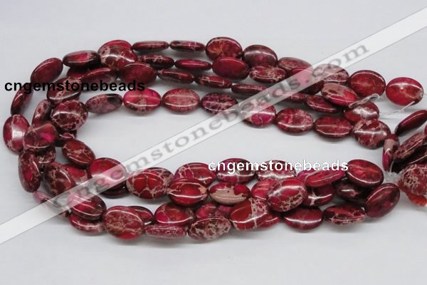 CDI15 16 inches 15*20mm oval dyed imperial jasper beads wholesale