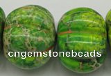 CDI150 15.5 inches 25*34mm pumpkin dyed imperial jasper beads