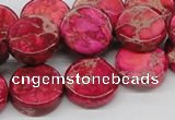 CDI17 16 inches 16mm coin dyed imperial jasper beads wholesale