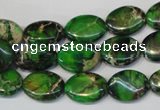 CDI180 15.5 inches 10*14mm oval dyed imperial jasper beads