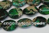 CDI181 15.5 inches 12*16mm oval dyed imperial jasper beads