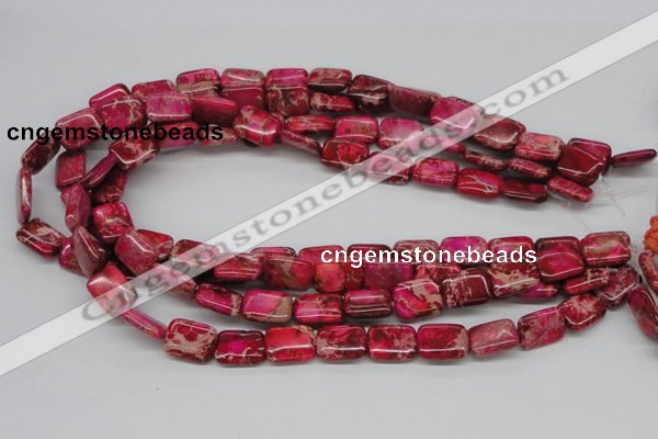 CDI20 16 inches 12*16mm rectangle dyed imperial jasper beads