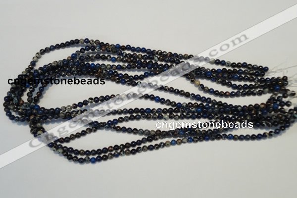 CDI220 15.5 inches 4mm round dyed imperial jasper beads