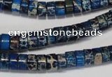 CDI225 15.5 inches 4*8mm heishi dyed imperial jasper beads