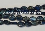 CDI233 15.5 inches 6*8mm oval dyed imperial jasper beads