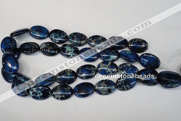 CDI236 15.5 inches 18*25mm oval dyed imperial jasper beads