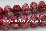 CDI24 16 inches 10*14mm pumpkin dyed imperial jasper beads