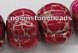 CDI25 16 inches 26*35mm pumpkin dyed imperial jasper beads