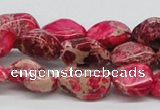 CDI26 16 inches 10*20mm nuggets dyed imperial jasper beads wholesale