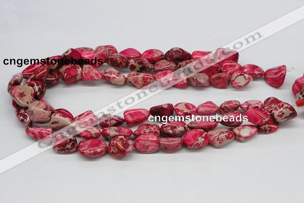 CDI26 16 inches 10*20mm nuggets dyed imperial jasper beads wholesale