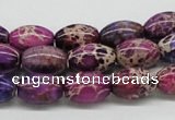 CDI31 16 inches 10*14mm rice dyed imperial jasper beads wholesale