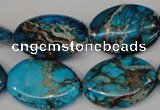 CDI317 15.5 inches 18*25mm oval dyed imperial jasper beads