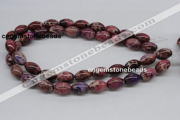 CDI32 16 inches 13*18mm rice dyed imperial jasper beads wholesale