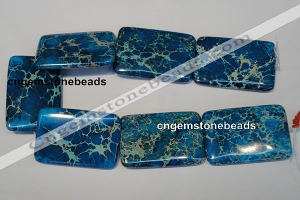 CDI335 15.5 inches 40*60mm rectangle dyed imperial jasper beads