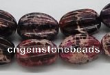 CDI36 16 inches 15*20mm star fruit shaped dyed imperial jasper beads