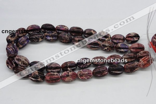 CDI36 16 inches 15*20mm star fruit shaped dyed imperial jasper beads