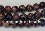 CDI362 15.5 inches 8mm round dyed imperial jasper beads