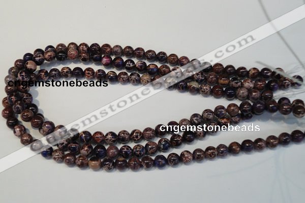 CDI362 15.5 inches 8mm round dyed imperial jasper beads