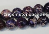 CDI364 15.5 inches 12mm round dyed imperial jasper beads