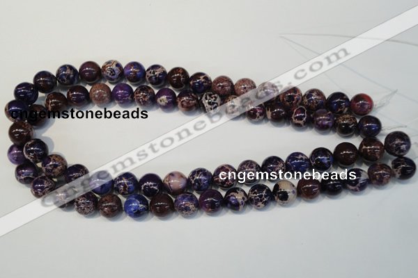 CDI364 15.5 inches 12mm round dyed imperial jasper beads