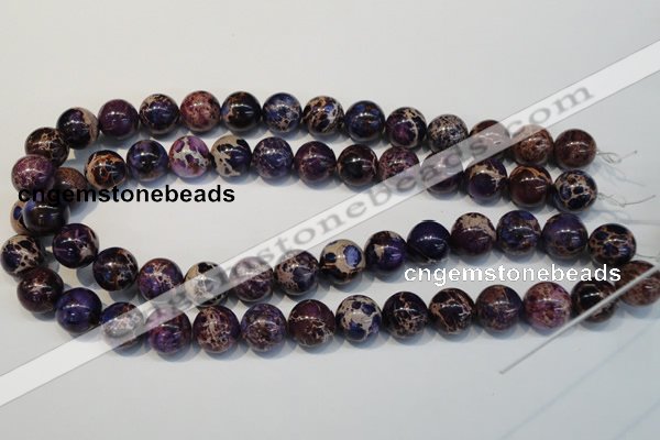 CDI365 15.5 inches 14mm round dyed imperial jasper beads