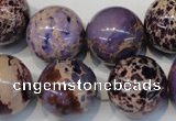 CDI368 15.5 inches 20mm round dyed imperial jasper beads