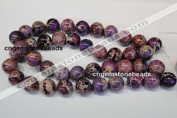 CDI368 15.5 inches 20mm round dyed imperial jasper beads