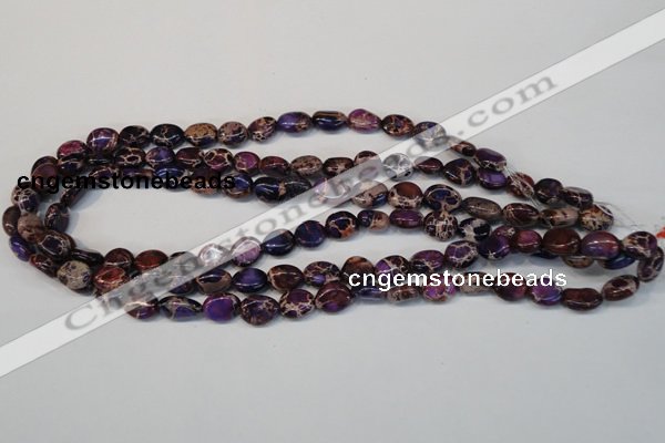 CDI389 15.5 inches 10*12mm nugget dyed imperial jasper beads