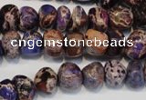 CDI391 15.5 inches 8*12mm nugget dyed imperial jasper beads