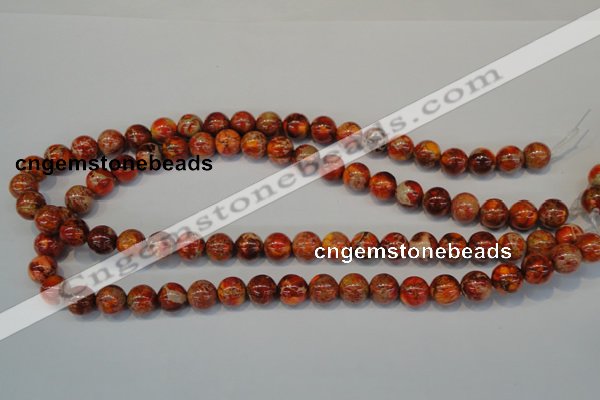 CDI493 15.5 inches 10mm round dyed imperial jasper beads