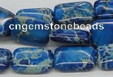 CDI55 16 inches 13*18mm rectangle dyed imperial jasper beads wholesale