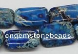CDI56 16 inches 18*25mm rectangle dyed imperial jasper beads wholesale
