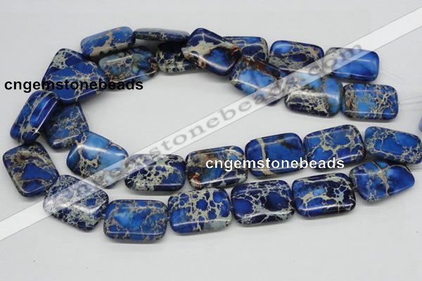 CDI57 16 inches 22*30mm rectangle dyed imperial jasper beads wholesale