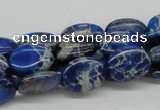 CDI58 16 inches 12*16mm oval dyed imperial jasper beads wholesale