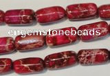 CDI598 15.5 inches 8*16mm column dyed imperial jasper beads