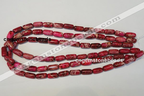 CDI598 15.5 inches 8*16mm column dyed imperial jasper beads