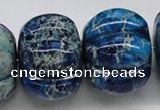 CDI60 16 inches 26*35mm pumpkin dyed imperial jasper beads