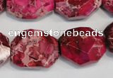 CDI615 15.5 inches 18*24mm faceted nugget dyed imperial jasper beads