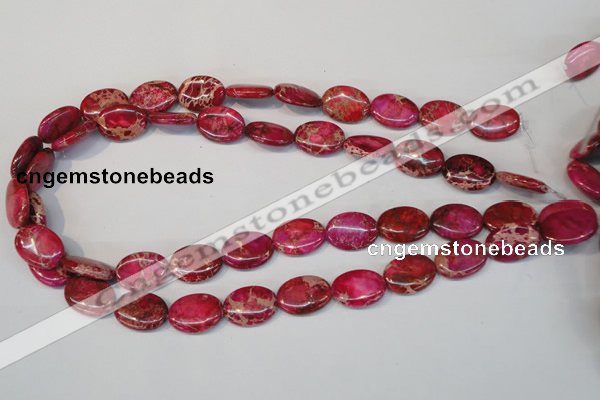 CDI645 15.5 inches 13*18mm oval dyed imperial jasper beads