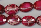 CDI646 15.5 inches 15*20mm oval dyed imperial jasper beads