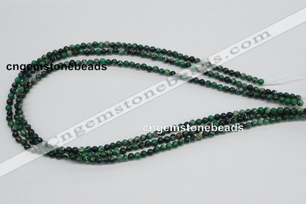 CDI68 16 inches 4mm round dyed imperial jasper beads wholesale